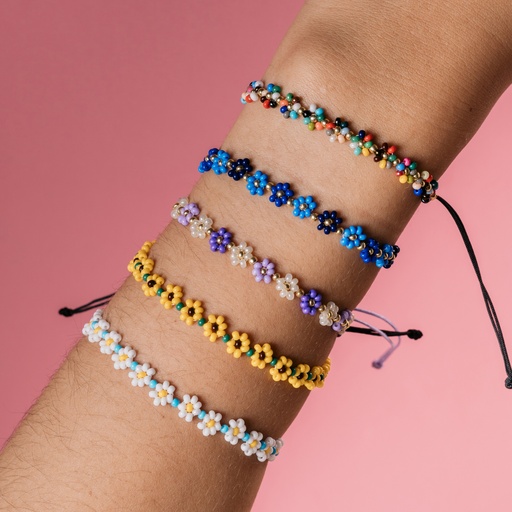 [PUL006] Pulsera Tejida Margaritas